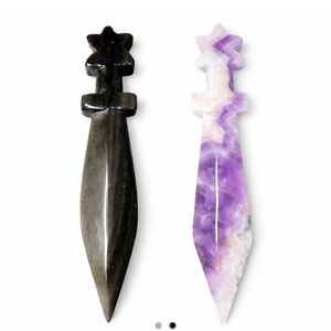 Hand Carved Crystal Daggers